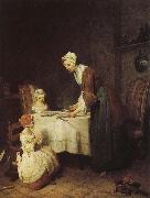 Jean Baptiste Simeon Chardin fasting prayer Spain oil painting artist